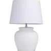 White Cement Table Lamp