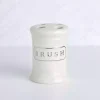 White Ceramic Toothbrush Holder