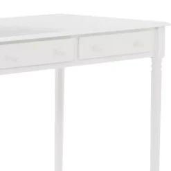 White Classic 2-Drawer Wood Desk
