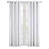 White Crinkle Harmony Curtain Panel, 84 in.