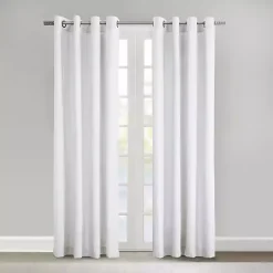 White Crinkle Harmony Curtain Panel, 84 in.