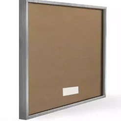 White Floral Ceramic Jar Framed Wood Wall Plaque