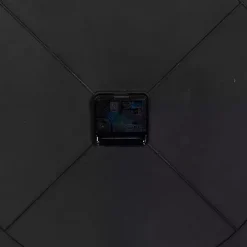 White Glass Frame Gold Accent Wall Clock