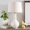 White Glaze Serenia Ceramic Table Lamp
