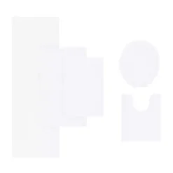 White High Pile Marshmallow Bath Mat, 40 in.