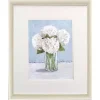 White Hydrangeas I Framed Art Print
