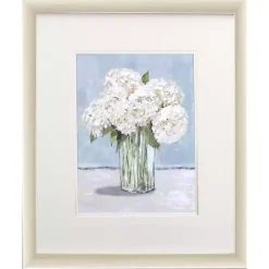 White Hydrangeas II Framed Art Print
