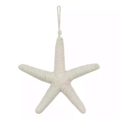 White Jute Starfish Wall Plaque