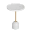 White Marble & Gold Cocktail Table
