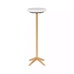 White Marble and Gold Base Cocktail Table