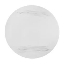 White Marble Round Black Loxley Coffee Table
