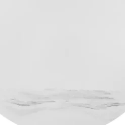 White Marble Round Black Loxley Coffee Table