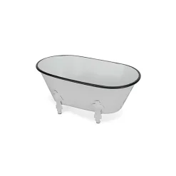 White Metal Bathtub Statue