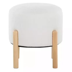 White Michelle Ottoman