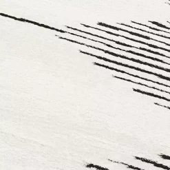 White Moroccan Accent Rug, 2x3