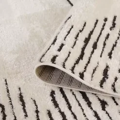 White Moroccan Accent Rug, 2x3