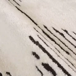 White Moroccan Area Rug, 7x9