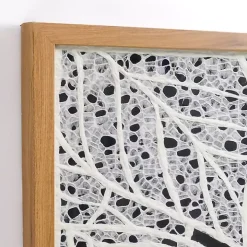 White Paper Leaf Shadowbox Wall Plaque