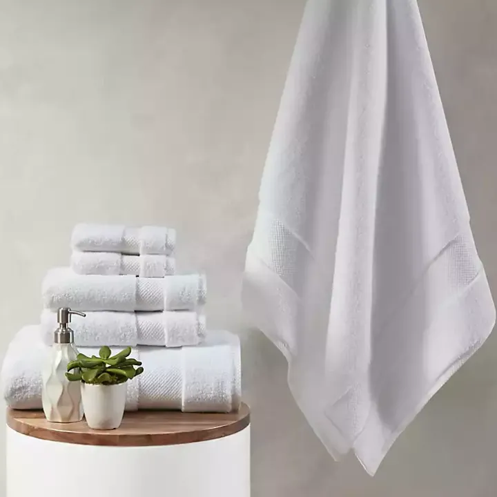 White 6-pc. Cotton Bath Towel Set