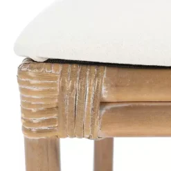 White Rattan Chiara Dining Chairs, Set of 2