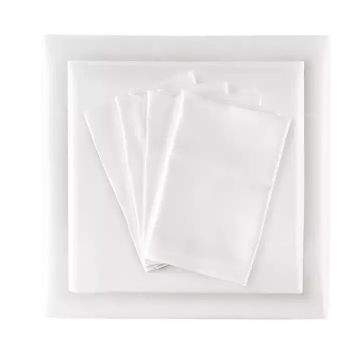 White Satin 6-pc. Full Sheet Set