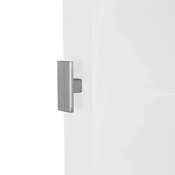 White Shutter Single Door Storage Cabinet