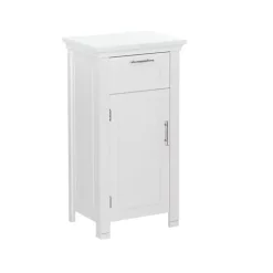 White Single Drawer Cabinet