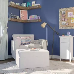 White Single Drawer Cabinet