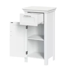 White Single Drawer Cabinet
