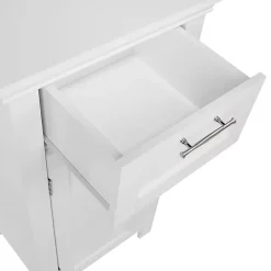 White Single Drawer Cabinet