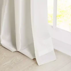 White Twist Top Curtain Panel, 108 in.