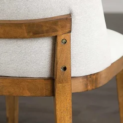 White Upholstered Cassie Dining Chairs, Set of 2