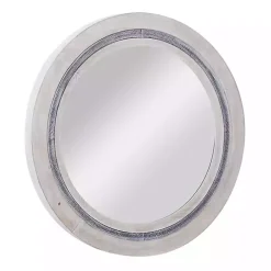 White Wood Aislinn Wall Mirror