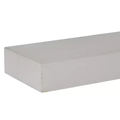 White Wood Floating Shelves, Set of 3