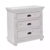 White Wooden Willow Nightstand