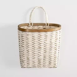 White Woven Wall Pocket