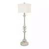 Whitewashed Spindle Floor Lamp