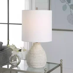 Whitewashed Textured Ellie Table Lamp
