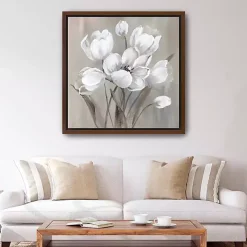 Wild Anemone Framed Canvas Art Print