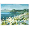 Wild Daisy Bay Framed Canvas Art Print