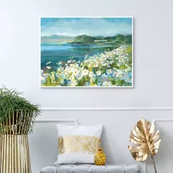 Wild Daisy Bay Framed Canvas Art Print