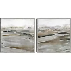 Windblown Sands Framed Canvas Art Prints, Set of 2