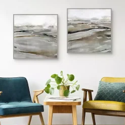 Windblown Sands Framed Canvas Art Prints, Set of 2