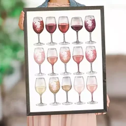 Wine Glasses Framed Art Print