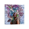 Woman in Bloom Purplicious Giclee Canvas Art Print