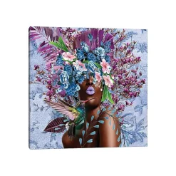 Woman in Bloom Purplicious Giclee Canvas Art Print