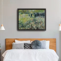 Woman with Parasol Garden Canvas Print, 42x32 in.