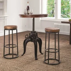 Wood and Metal Kendall Barstool