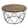 Wooden Top Geometric Chadwick Coffee Table