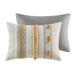 Yellow Striped 3-pc. Full/Queen Comforter Set